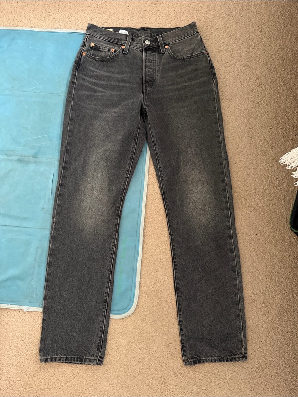 Levi's Black Straight Leg Jeans